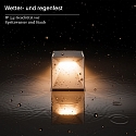 SIGOR Tafellamp op batterijen NUTALIS MINI 8X8CM Cubusvorm, CCT Switch, met Touch-Dimmer, met Lader, met Wandbevestiging IP54