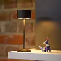 SIGOR battery table lamp VELUNA up / down, CCT Switch, set of 1, with touch dimmer IP44, night black dimmable