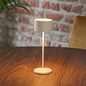 SIGOR battery table lamp VELUNA up / down, CCT Switch, set of 1, with touch dimmer IP44, dune beige dimmable