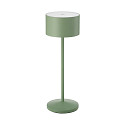 Tafellamp op batterijen VELUNA up / down, CCT Switch, Set van 1, met Touch-Dimmer IP44, saliegroen dimbaar