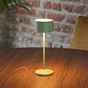 SIGOR Tafellamp op batterijen VELUNA up / down, CCT Switch, Set van 1, met Touch-Dimmer IP44, saliegroen dimbaar