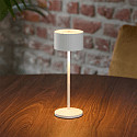SIGOR battery table lamp VELUNA up / down, CCT Switch, set of 3, with touch dimmer IP44, snow white dimmable