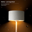 SIGOR battery table lamp VELUNA up / down, CCT Switch, set of 3, with touch dimmer IP44, dune beige dimmable