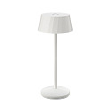 battery table lamp FACETTA down, CCT Switch, set of 1, with touch dimmer IP44, snow white dimmable