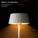 SIGOR battery table lamp FACETTA down, CCT Switch, set of 1, with touch dimmer IP44, snow white dimmable