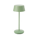 Tafellamp op batterijen FACETTA down, CCT Switch, Set van 1, met Touch-Dimmer IP44, saliegroen dimbaar