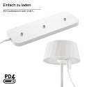 SIGOR Tafellamp op batterijen FACETTA down, CCT Switch, Set van 3, met Touch-Dimmer IP44, sneeuwwitje dimbaar