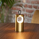 SIGOR Tafellamp op batterijen LUNARI met USB-Aansluiting, CCT Switch, met Handvat, met Touch-Dimmer IP44, goud, mat dimbaar