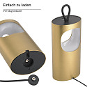SIGOR Tafellamp op batterijen LUNARI met USB-Aansluiting, CCT Switch, met Handvat, met Touch-Dimmer IP44, goud, mat dimbaar