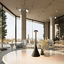 SIGOR Tafellamp op batterijen NUDROP CCT Switch, met Touch-Dimmer IP54, nacht zwart dimbaar