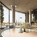 SIGOR Tafellamp op batterijen NUDROP CCT Switch, met Touch-Dimmer IP54, saliegroen dimbaar