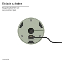 SIGOR Tafellamp op batterijen NUDROP CCT Switch, met Touch-Dimmer IP54, saliegroen dimbaar
