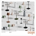 SIGOR Tafellamp op batterijen NUDROP CCT Switch, met Touch-Dimmer IP54, zonnig geel dimbaar