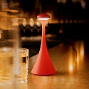SIGOR Tafellamp op batterijen NUDROP MINI CCT Switch, met Touch-Dimmer IP54, vuurrood dimbaar