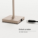 SIGOR battery table lamp NUINDIE POCKET USB-C up / down, with USB connection, CCT Switch, with touch dimmer IP54, dune beige dimmable