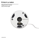 Tafellamp op batterijen NUFLAIR CCT Switch, met aanraakdimmer, gebr�llt IP54, sneeuwwitje dimbaar