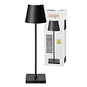 SIGOR battery table lamp NUINDIE USB-C up / down, with USB connection, CCT Switch, with touch dimmer IP54, night black dimmable