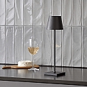 SIGOR battery table lamp NUINDIE USB-C up / down, with USB connection, CCT Switch, with touch dimmer IP54, night black dimmable