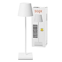 SIGOR battery table lamp NUINDIE USB-C up / down, with USB connection, CCT Switch, with touch dimmer IP54, snow white dimmable