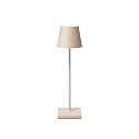 battery table lamp NUINDIE USB-C round, CCT Switch, with touch dimmer IP54, dune beige dimmable