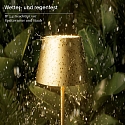 SIGOR battery table lamp NUINDIE USB-C up / down, with USB connection, CCT Switch, with touch dimmer IP54, gold anodised dimmable