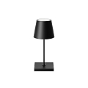 battery table lamp NUINDIE MINI USB-C round IP54, night black dimmable