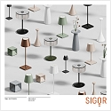 SIGOR battery floor lamp NUINDIE USB-C up / down, with USB connection, CCT Switch, with touch dimmer IP54, night black dimmable