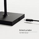 SIGOR battery floor lamp NUINDIE USB-C up / down, with USB connection, CCT Switch, with touch dimmer IP54, night black dimmable