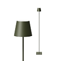SIGOR Vloerlamp op batterijen NUINDIE USB-C up / down, met USB-Aansluiting, CCT Switch, met Touch-Dimmer IP54, vurengroen dimbaar