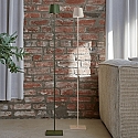 SIGOR Vloerlamp op batterijen NUINDIE USB-C up / down, met USB-Aansluiting, CCT Switch, met Touch-Dimmer IP54, vurengroen dimbaar
