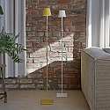 SIGOR battery floor lamp NUINDIE USB-C up / down, with USB connection, CCT Switch, with touch dimmer IP54, sunny yellow dimmable