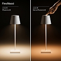 SIGOR battery table lamp NUINDIE TANGO IP20, night black dimmable