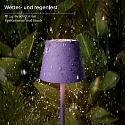 SIGOR battery table lamp NUINDIE POCKET USB-C round, CCT Switch, with touch dimmer IP54, violet purple dimmable