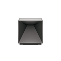 Tafellamp op batterijen NUTALIS 10X10CM Cubusvorm, CCT Switch, met Touch-Dimmer, met Lader IP54, grafietgrijs dimbaar