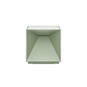 Tafellamp op batterijen NUTALIS 10X10CM Cubusvorm, CCT Switch, met Touch-Dimmer, met Lader IP54, saliegroen dimbaar