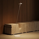 SIGOR Vloerlamp op batterijen MAHINA USB-C (L) CCT Switch, met Touch-Dimmer IP20, wit dimbaar
