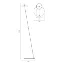 SIGOR Vloerlamp op batterijen MAHINA USB-C (L) CCT Switch, met Touch-Dimmer IP20, wit dimbaar