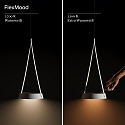 Hanglamp op batterijen MAHINA USB-C (L) CCT Switch, met Touch-Dimmer IP20, zwart dimbaar