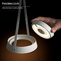 Hanglamp op batterijen MAHINA USB-C (L) CCT Switch, met Touch-Dimmer IP20, zwart dimbaar