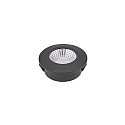 recessed luminaire DILED 60 flat, rigid, Dim-To-Warm IP30, black dimmable 5W 300lm 2100-2700K 36� 36� CRI 95