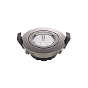 Inbouwarmatuur DILED 68 draaibaar IP20, chroom, zwart dimbaar 6W 380lm 3000K 36� 36� CRI 95