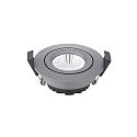 Inbouwarmatuur DILED 68 draaibaar, Dim-To-Warm IP30, antraciet dimbaar 6W 360lm 2100-2700K 36� 36� CRI 95