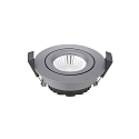 Inbouwarmatuur DILED 68 draaibaar IP20, antraciet dimbaar 6W 380lm 3000K 36� 36� CRI 95