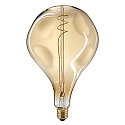 LED Decorative Spiral Filament light bulb GIANTLAMPE DROP GOLD, 230V, � 16.5cm / L 28cm, E27, 5W 2100K 270lm 360�, CRI 90