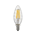 Gloeilamp kaarsvorm gedraaid FILAMENT C35 dimbaar E14 4,5W 470lm 2700K 330� CRI 80 dimbaar