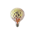 LED ORIENTAL Globe lamp TANIS G125, 230V, � 12.5 / L 17cm, 230Vac, E27, 4W 1500K 130lm 330�, dimmable, structured glass
