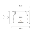 SIGOR Opbouwprofiel SURFACE 13, aluminium