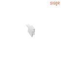 end cap SCHMAL 6 with cable hole, white