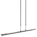 Steinhauer Pendelarmatuur ZELENA / 122CM up down, CCT Switch, instelbaar, met aanraakdimmer IP20, staal geborsteld dimbaar