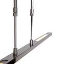 Steinhauer Pendelarmatuur ZELENA / 122CM up down, CCT Switch, instelbaar, met aanraakdimmer IP20, staal geborsteld dimbaar